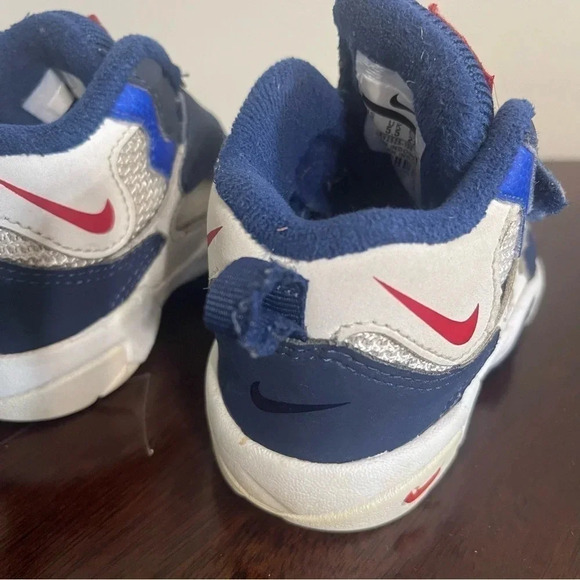 Nike Air Max Speed Turf Size 6C Blue White Velcro Baby Toddler - Picture 5 of 11
